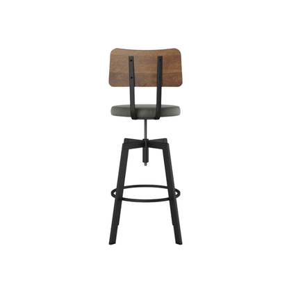 Modern Wooden Seat Adjustable Stool
