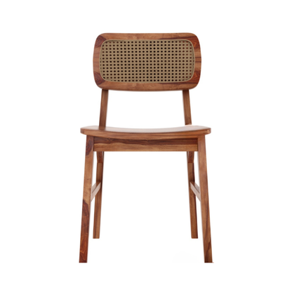 Solid Wood Cane Bar Stools