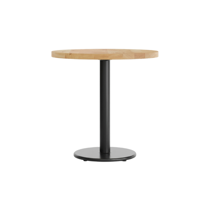 Minimalist Round Oak Café Table