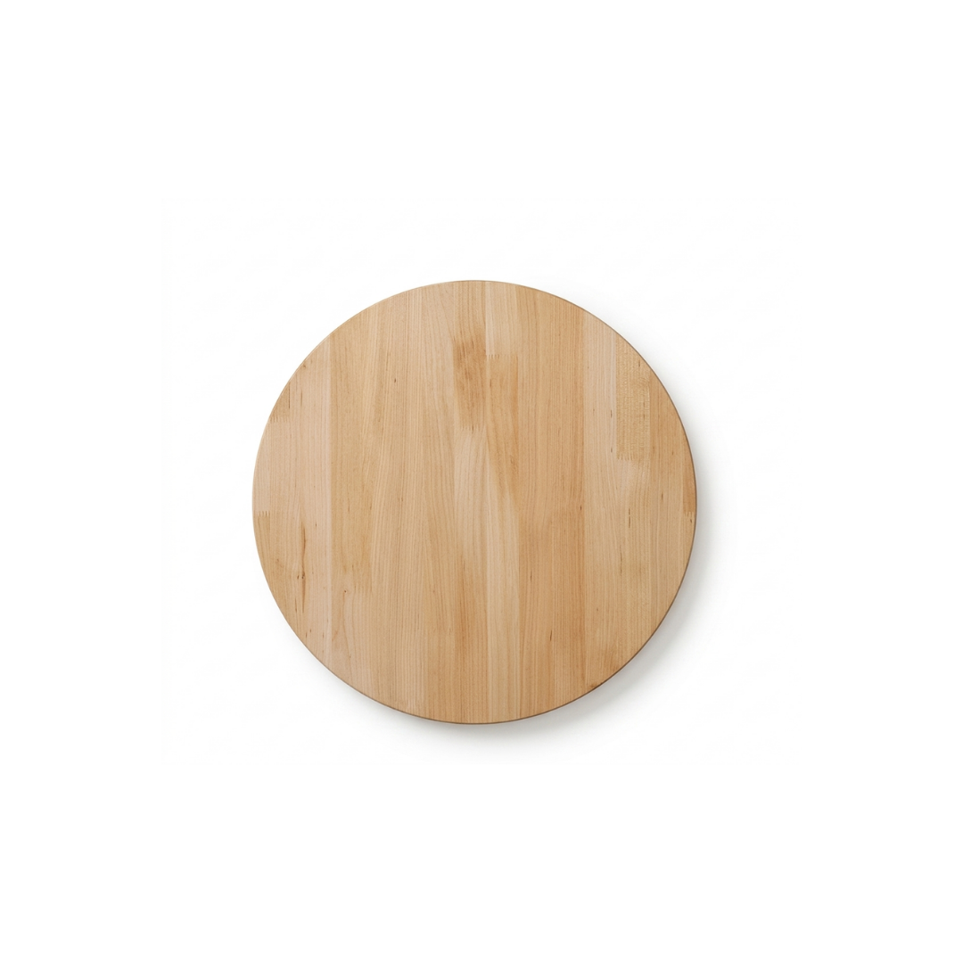 Minimalist Round Oak Café Table