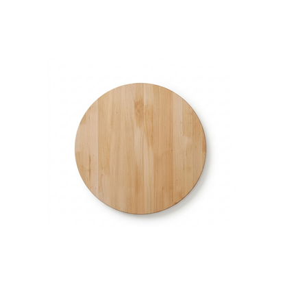 Minimalist Round Oak Café Table