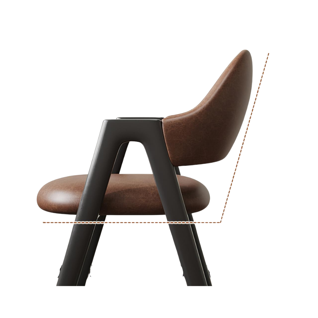 Dining Chairs Mid-Century Modern Wooden Legs