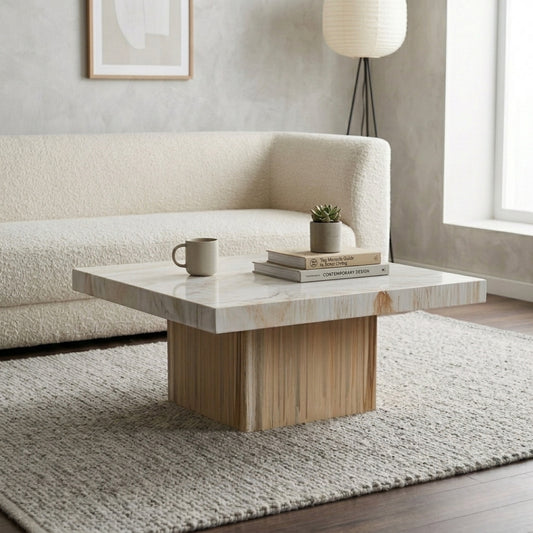 Luxury Marble Top Coffee Table