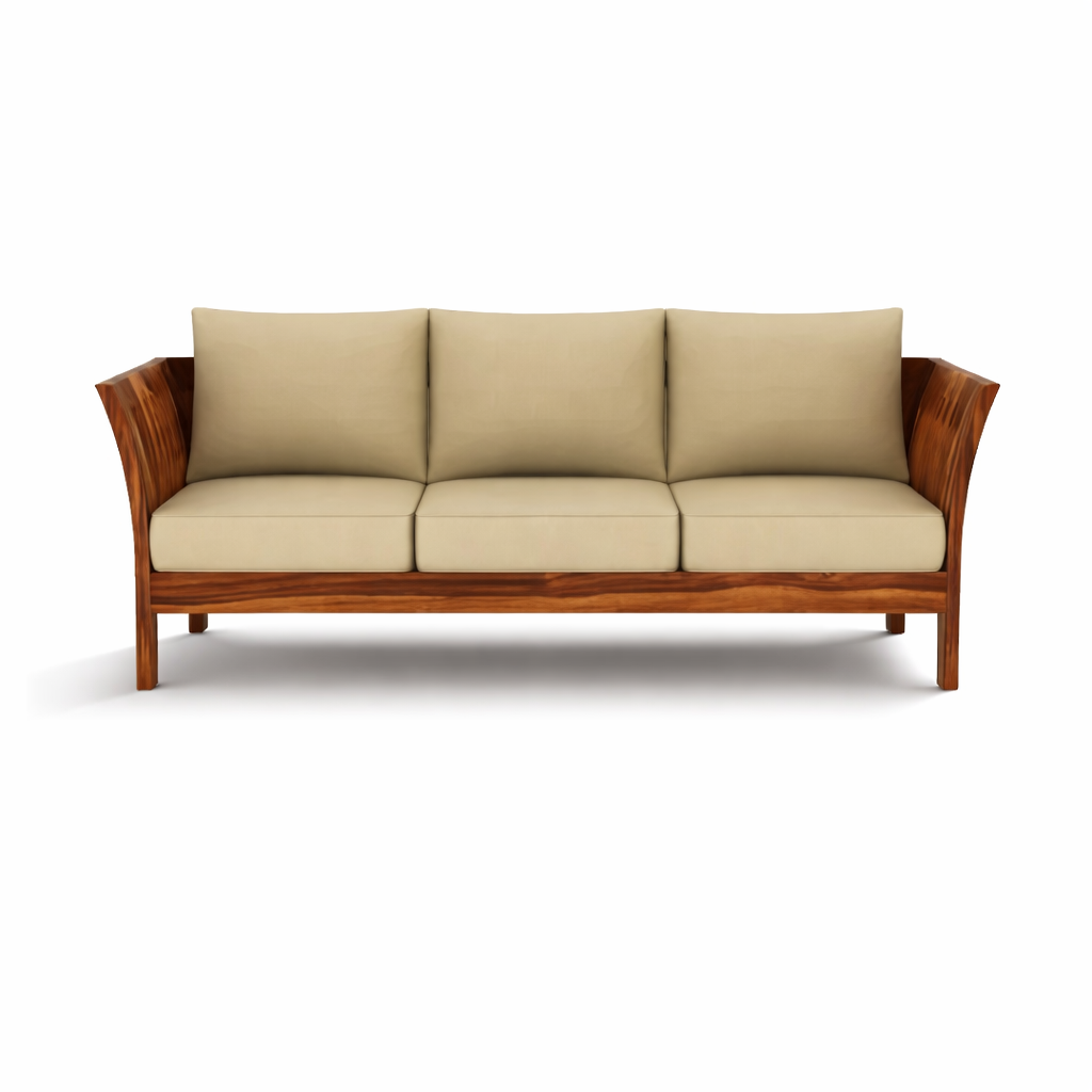 Artisana Wooden Sofa Set in 3+1+1 Seating