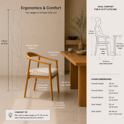 Scandi Oak Wishbone Chair | Modern Wooden Chair