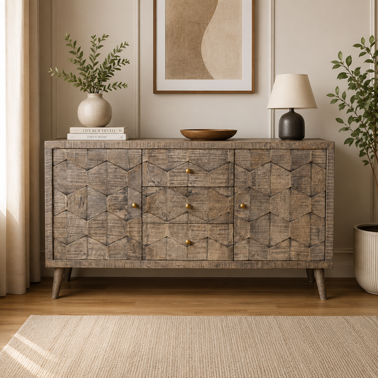 Planet Green 2 Door 3 Drawer Sideboard