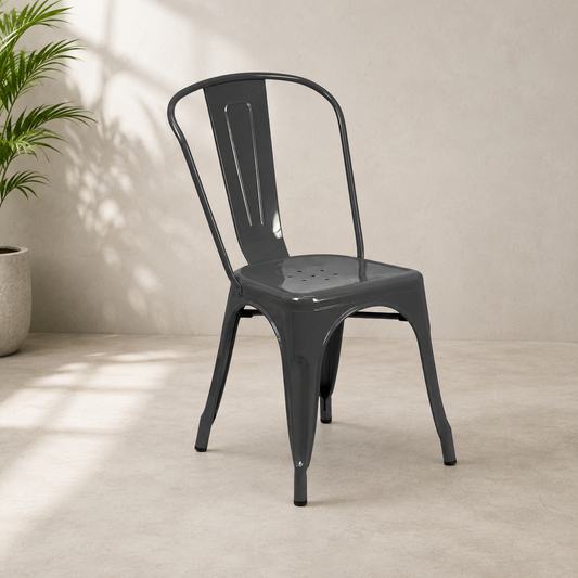 Black Metal Iconic Chair