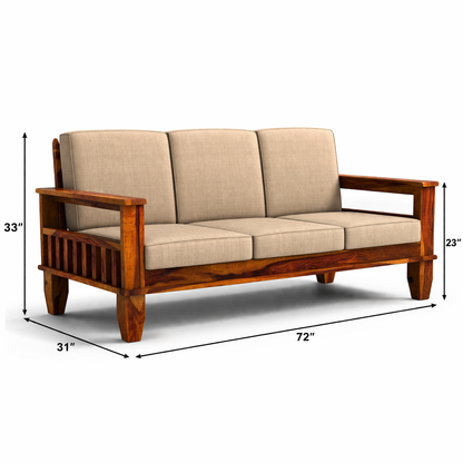 Woodvera Sofa Set in 3+1+1 Seating