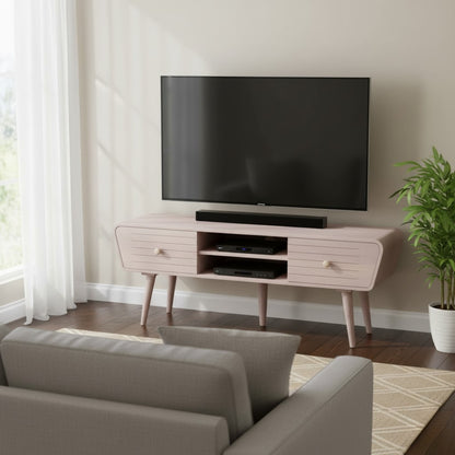 Stylish Gray 4 Drawer TV Board