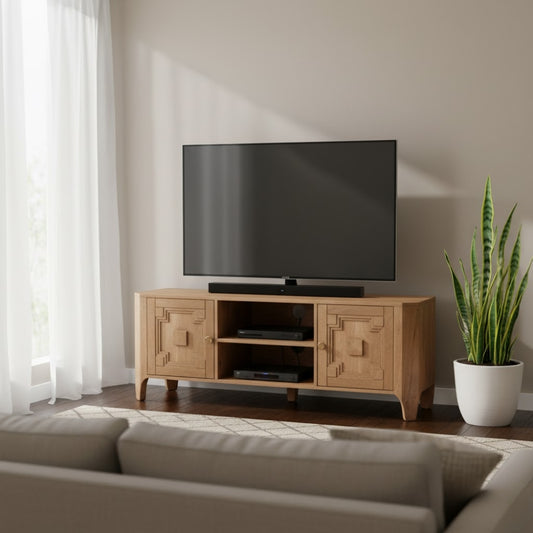 Heritage Oak 2 Door Tvc With Storage