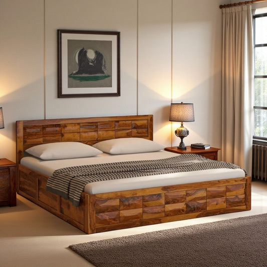 Timber Nest Wood Bed With Storage