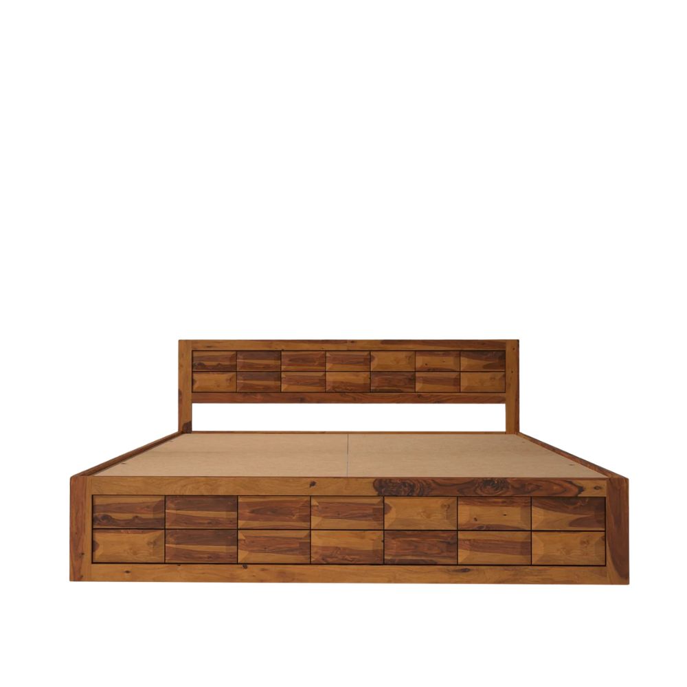 Timber Nest Wood Bed With Storage