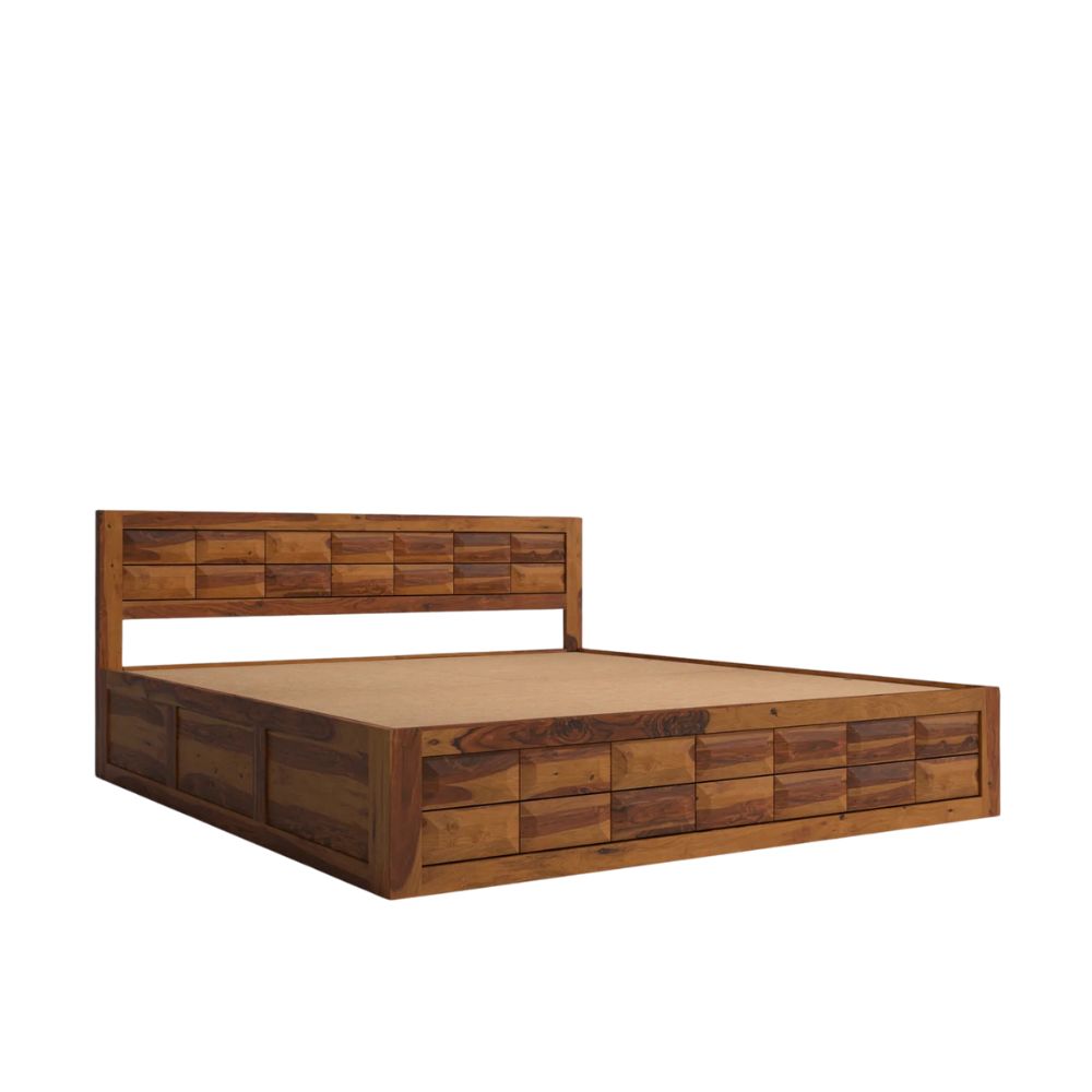 Timber Nest Wood Bed With Storage