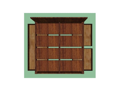 Urban Plank Wood Bed With Storage