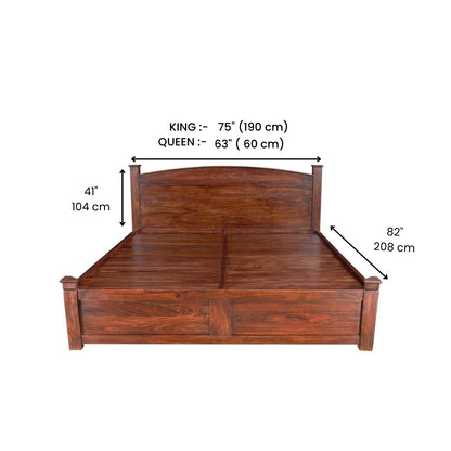 Sleep Haven Wood Bed With Storage