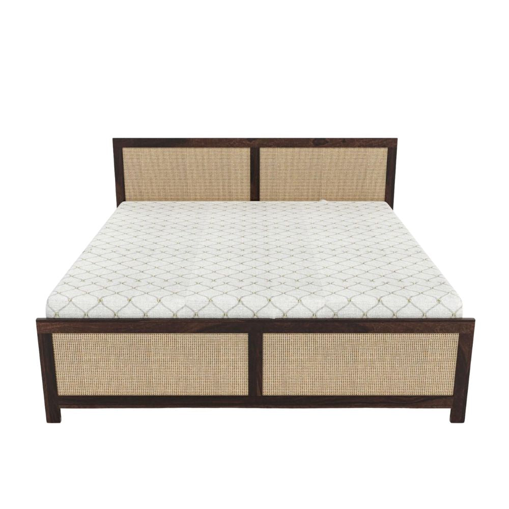 Rustic Charm Wood Bed With Storage