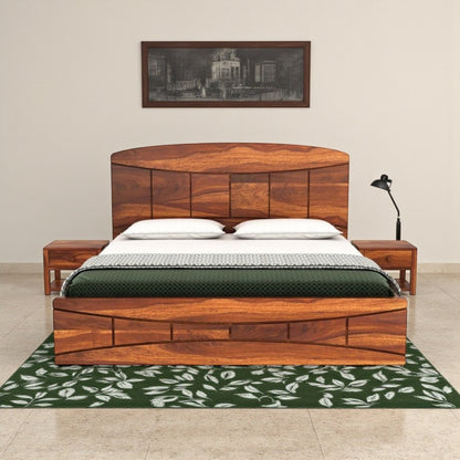 Livo Wood Wood Bed With Storage