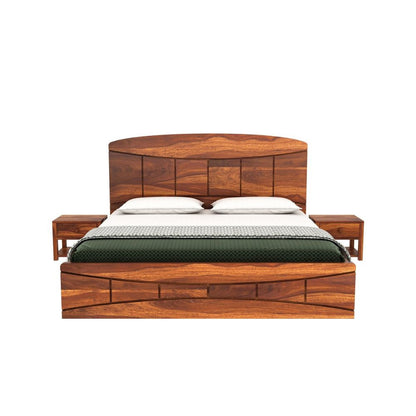Livo Wood Wood Bed With Storage