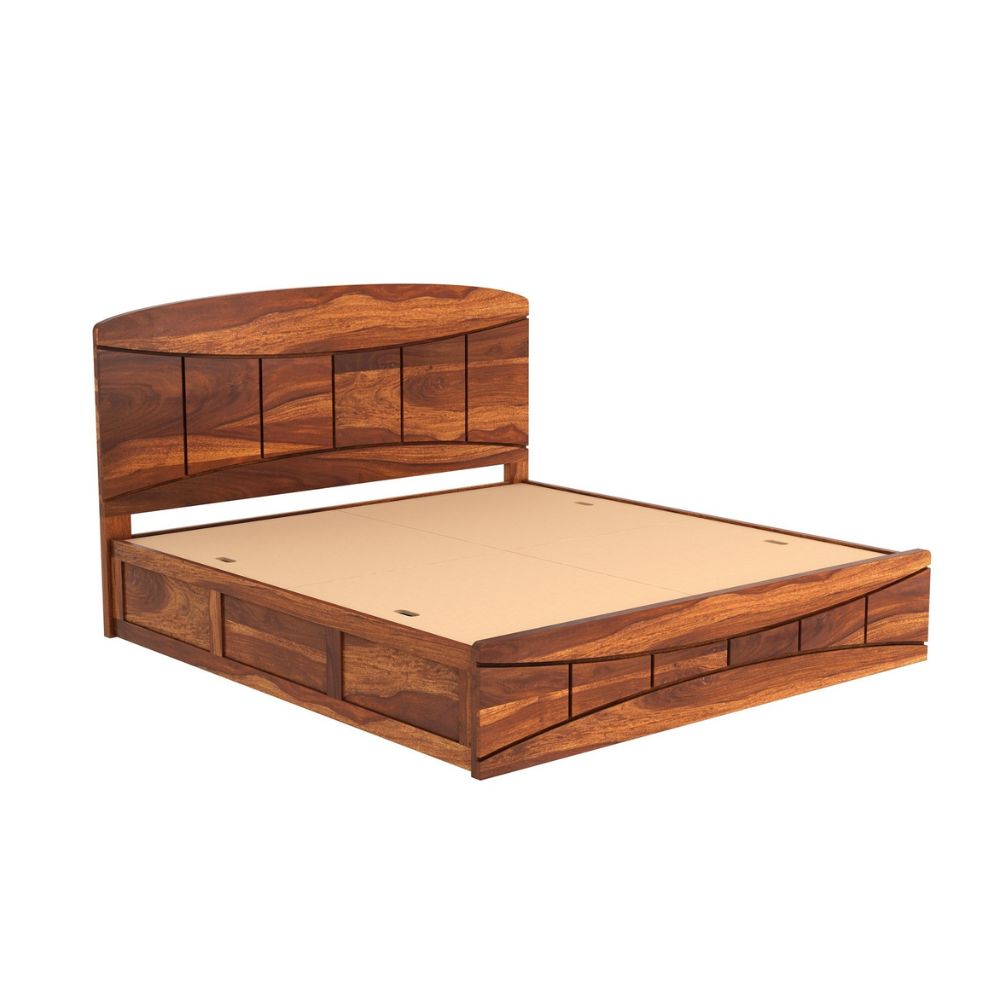 Livo Wood Wood Bed With Storage