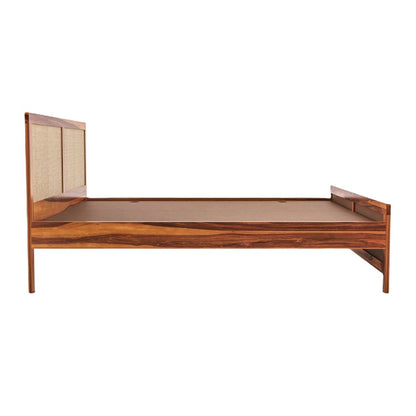 Loom Cane Wood Bed Without Storage