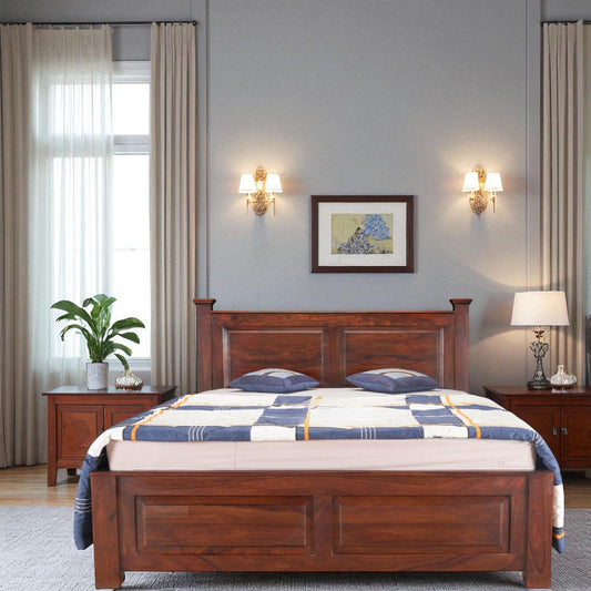 Sleep Haven Wood Bed With Storage