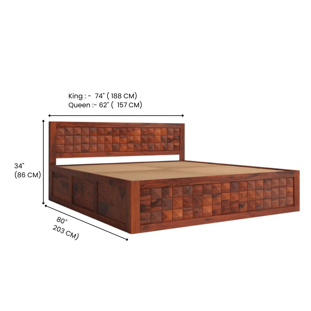 Dream Wood Bed With Storage