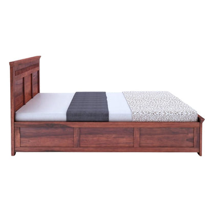 Zen Plank Wood Bed With Storage