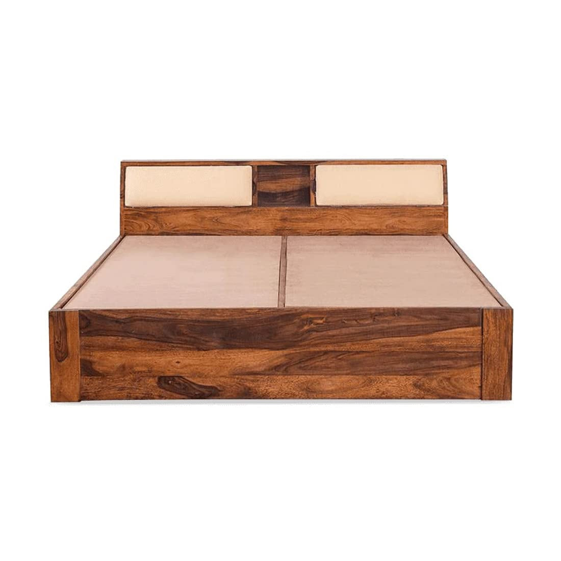 Urban Oak Wood Bed With Storage