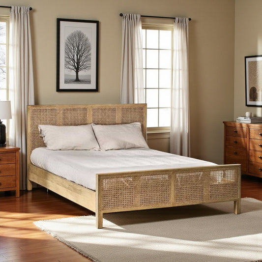 Grain Glow Wood Bed Without Storage