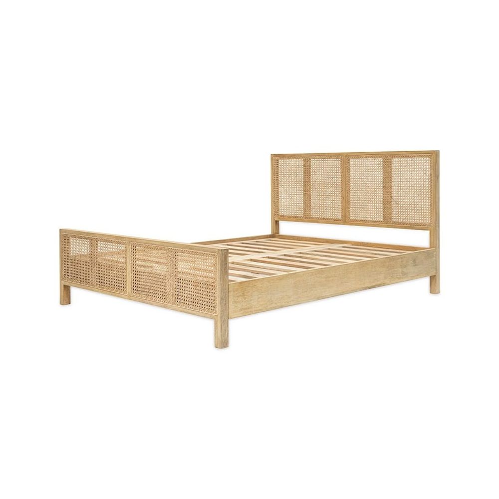 Grain Glow Wood Bed Without Storage