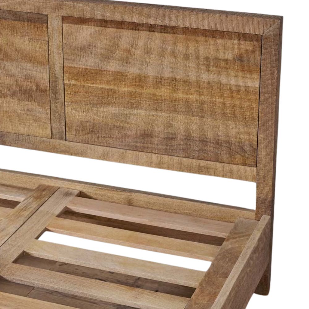 Rustivio Wood Bed Without Storage