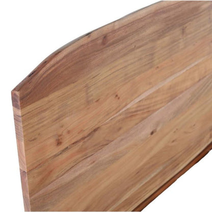 Premium Queen Size Bed Crafted from Solid Acacia Wood & High-Quality Plywood – Natural Finish, Sturdy Frame & Timeless Design for Bedroom