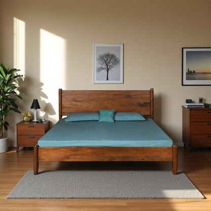 Solid Acacia Wood Bed Frame – Luxury & Durability
