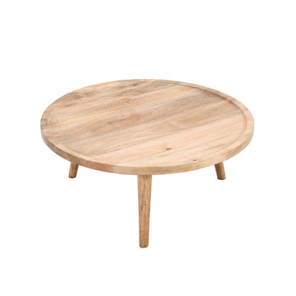 Marlow Light Mango Wood Round Low Coffee Table