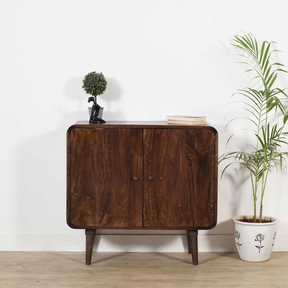 Franklin Dark Mango Wood 2 Door Sideboard – Indian Hub