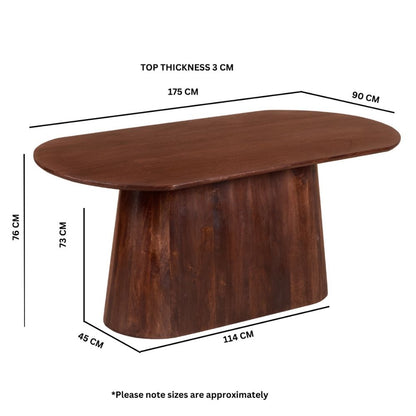 Nolan Solid Wood 6 Seater Dining Table