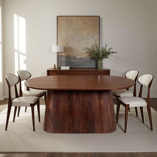 Nolan Solid Wood 6 Seater Dining Table