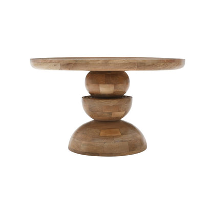 Merlin Mango Wood Pedestal Round Coffee Table