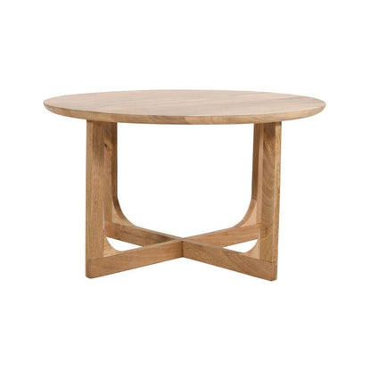 Nolan Natural Mango Wood Round Coffee Table