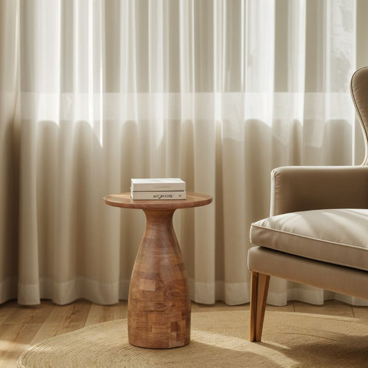 Jaipur Acacia Wood Side Table
