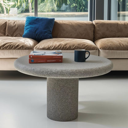 Engineered Wood & Concrete Coffee Table-Grey