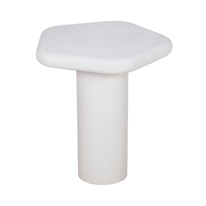 Udaipur Pentagon Side Table Big (White)