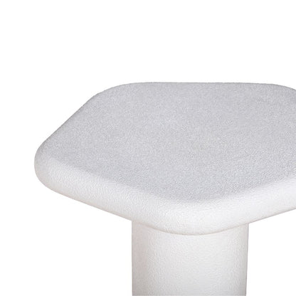 Udaipur Pentagon Side Table Big (White)