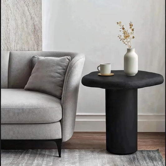 Engineered Wood End Table Small-Black