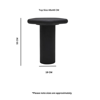 Udaipur Pentagon Side Table (Black)
