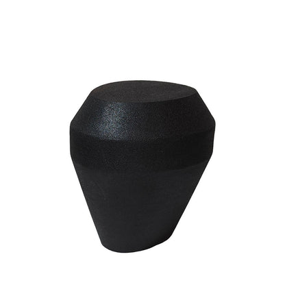 Engineered Wood & Concrete Side Table - Black
