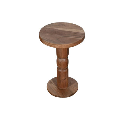 Jaipur Acacia Wood Freestanding Side Table
