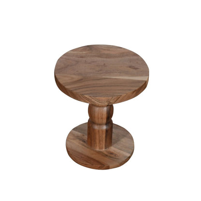 Jaipur Acacia Wood Freestanding Side Table