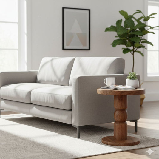 Jaipur Acacia Wood Freestanding Side Table