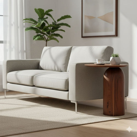 Acacia Wood Side Table Big